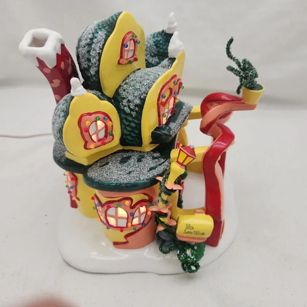 House Grinch Village Cindy-Lou Who's Home + Extras Dept. 56 #56-59004 Dr Seuss